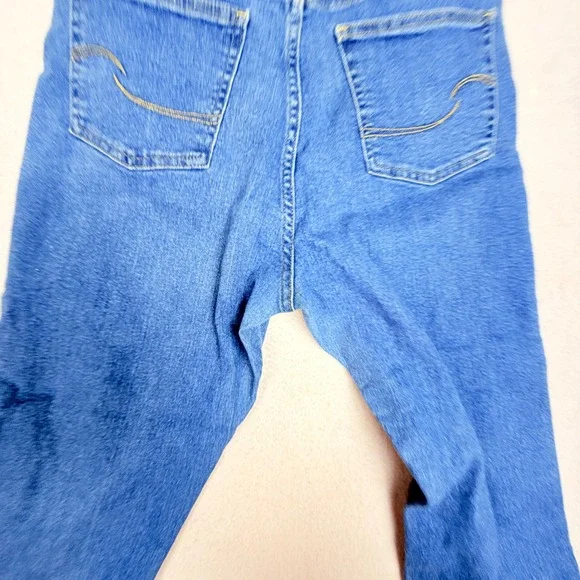 Signature by Levi Strauss Heritage High Rise Straight Distressed Jeans Blue 10 - Picture 11 of 11